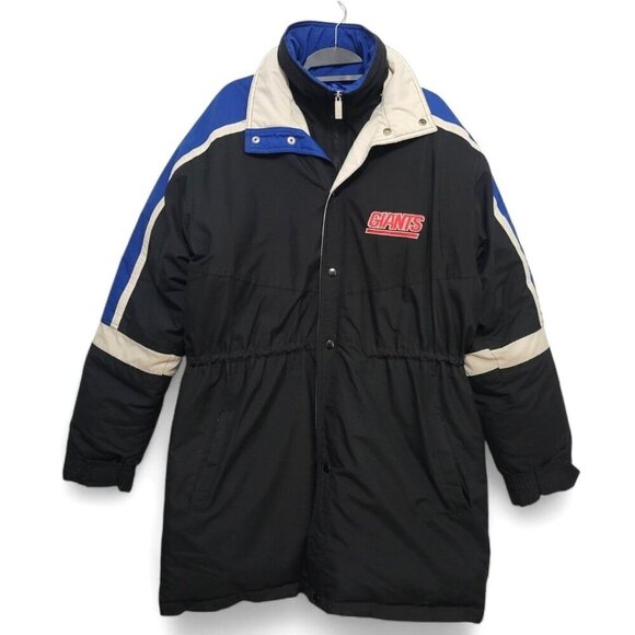 Vintage NEW YORK GIANTS Starter Jacket NFL Football Duck Down Parka Coat - Picture 3 of 17
